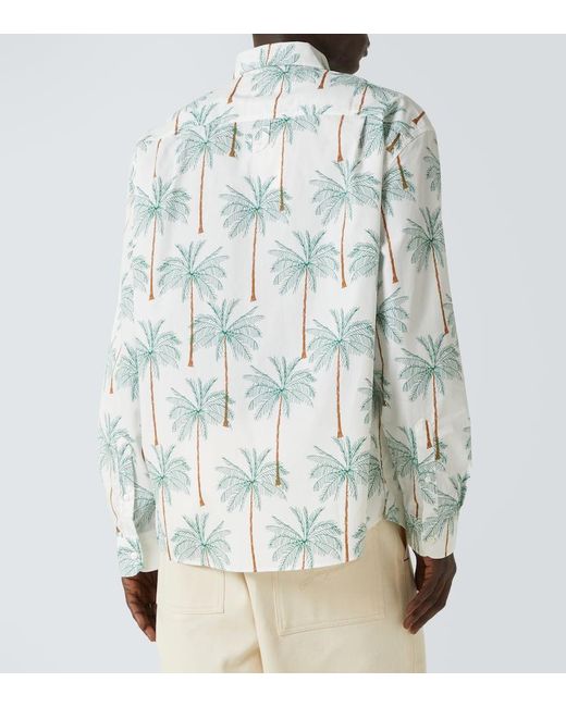 Camisa Simon De Algodon Estampado Jacquemus de hombre de color White