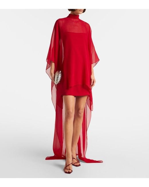 ‎Taller Marmo Red Fini Silk Kaftan