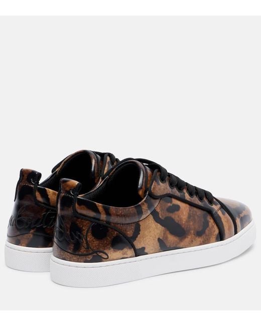 Christian Louboutin Brown Fun Louise Junior Leather Sneakers