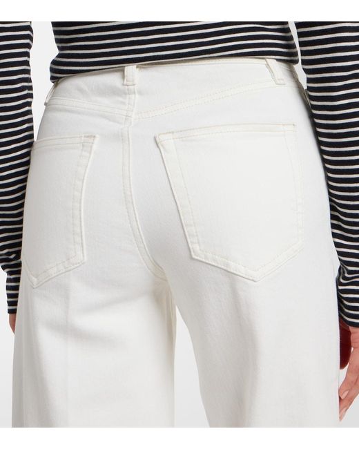 FRAME White Le Slim Palazzo Wide-Leg Jeans