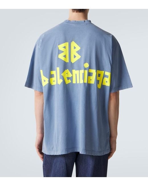 Balenciaga Blue Tape Type T-Shirt for men