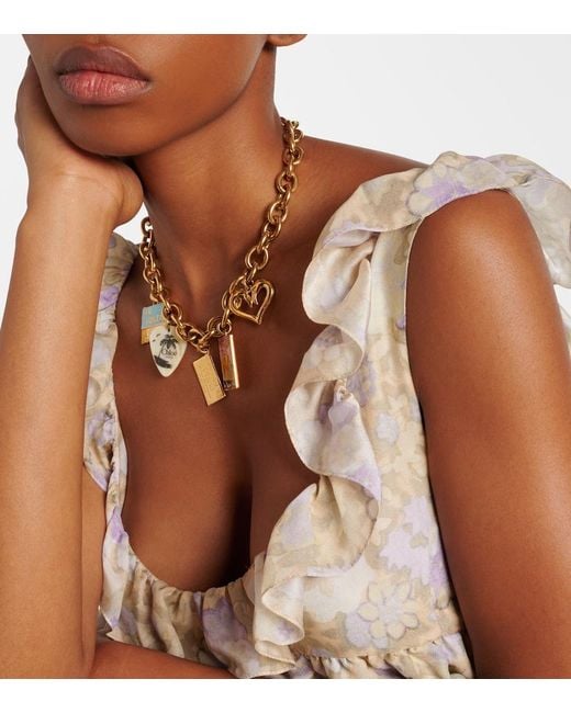 Chloé Metallic Postcards Embellished Bracelet