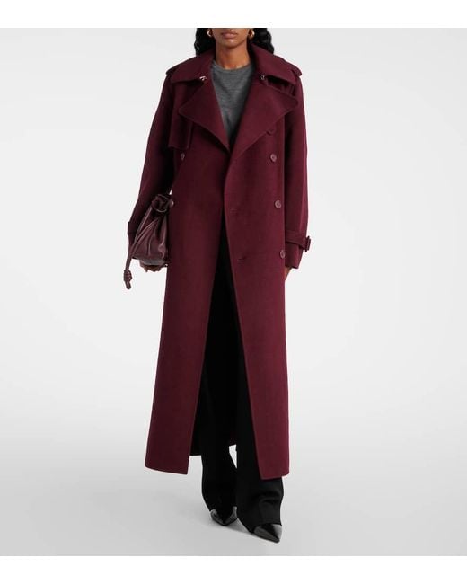 Manteau Rumi En Laine Melangee Jonathan Simkhai en coloris Purple