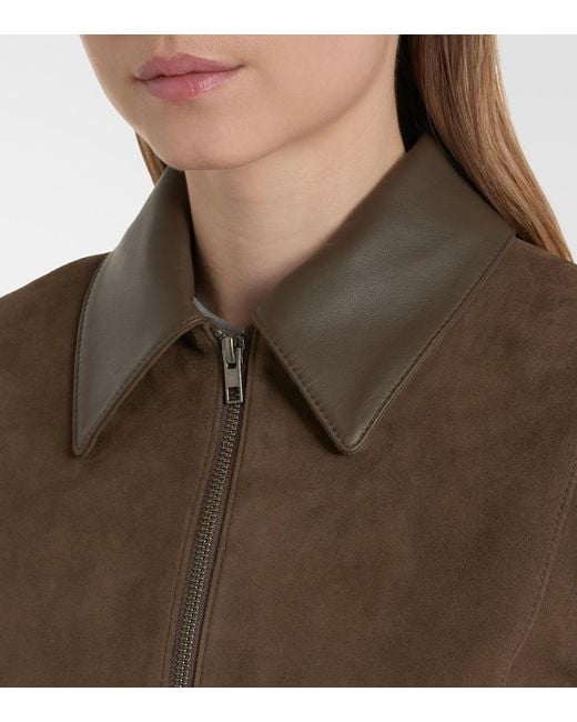 Vince Green Suede Blouson Jacket