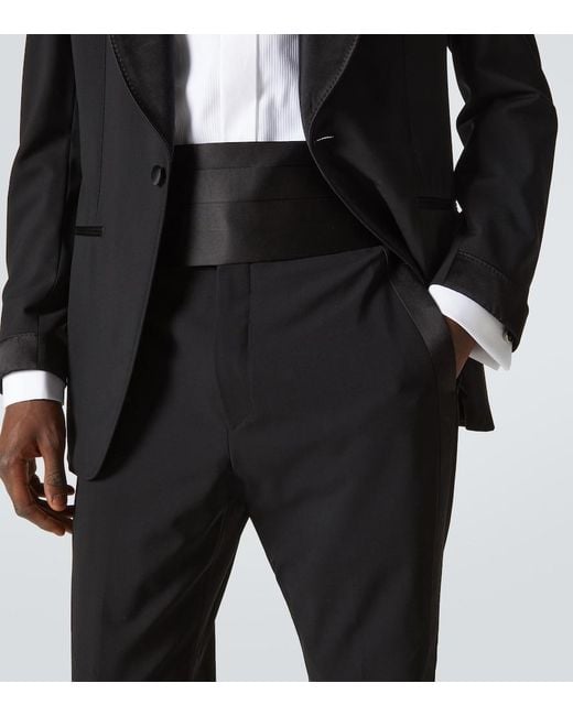 Giorgio Armani Black Silk Cummerbund for men