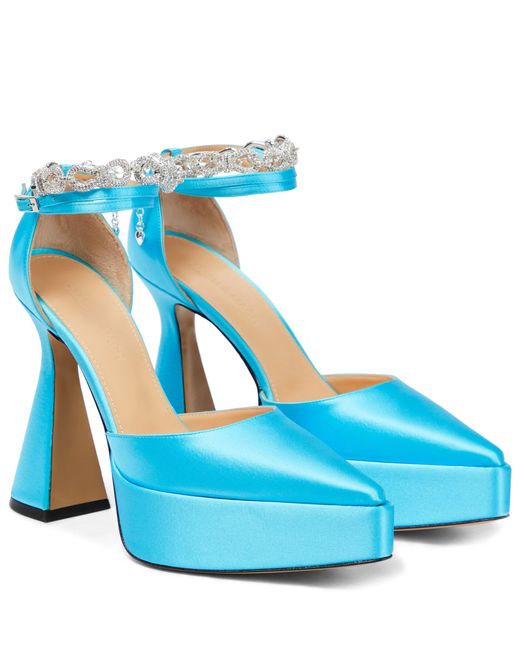 mach and mach satin pumps