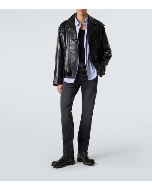 FRAME Blue Modern Straight Jeans for men
