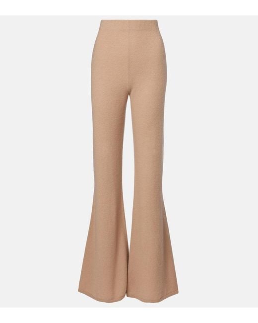 Pantalones Flared Zaulike De Cachemir Gabriela Hearst de color Natural