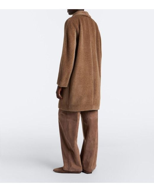 Max Mara Brown Alpaca And Wool Coat
