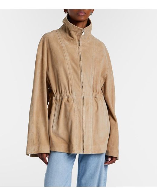 Nour Hammour Natural Passage Suede Jacket