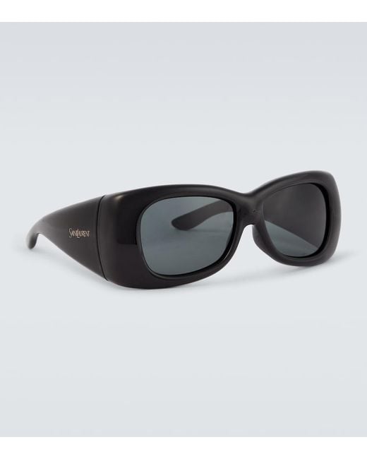 Saint Laurent Black Sl 901 Howl Oversized Sunglasses for men