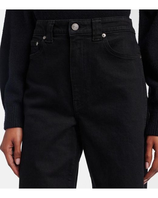 Khaite Blue Dane High-Rise Wide-Leg Jeans
