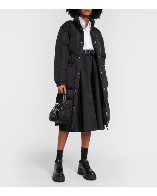 Prada Black Re-nylon Down Coat