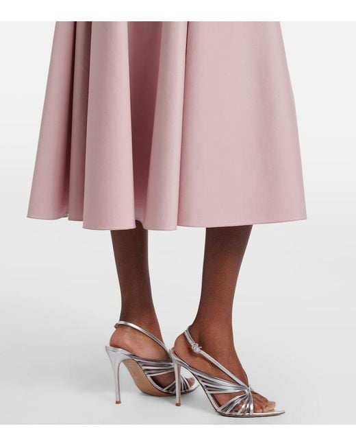 Safiyaa Pink Belisse Cotton Poplin Shirt Dress