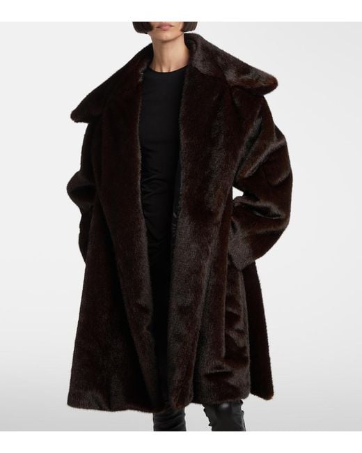 Coperni Black Logo Belted Coat