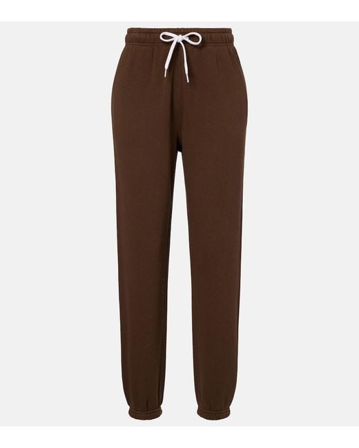 Polo Ralph Lauren Brown Cotton-Blend Jersey Sweatpants