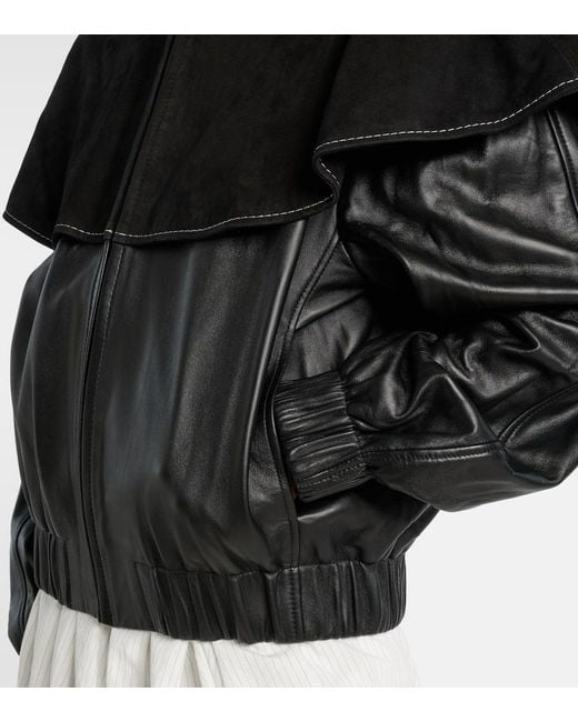 J.W. Anderson Black Lederjacke