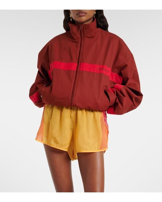 Saint Laurent Yellow Colorblocked Shorts