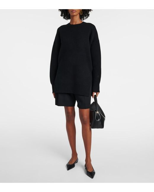 Totême  Blue Wool And Cashmere-Blend Sweater