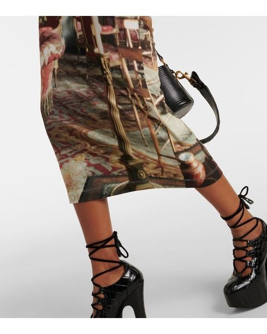 Abito Boulle Con Stampa Grafica di Vivienne Westwood in Multicolor