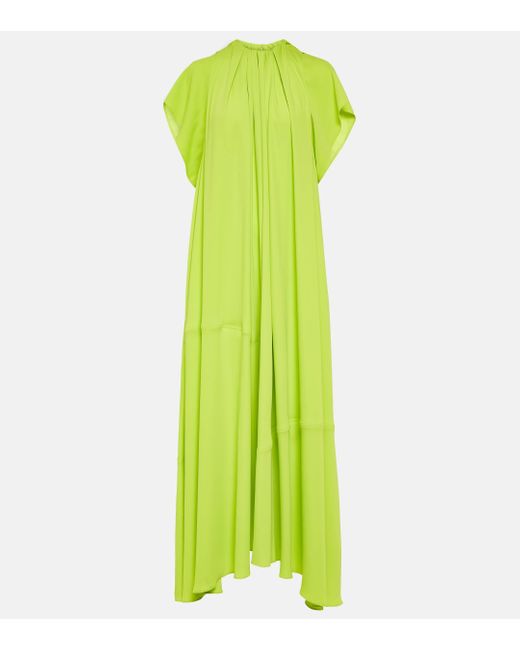 MM6 by Maison Martin Margiela Green Pleated Gown