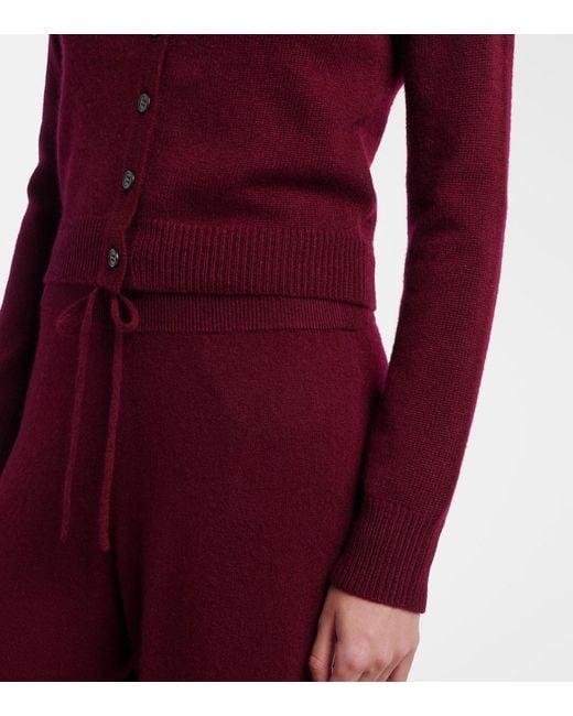 Lisa Yang Red Beata Cashmere Cardigan