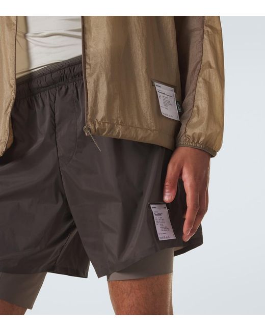Satisfy Gray Techsilk 8" Running Shorts for men