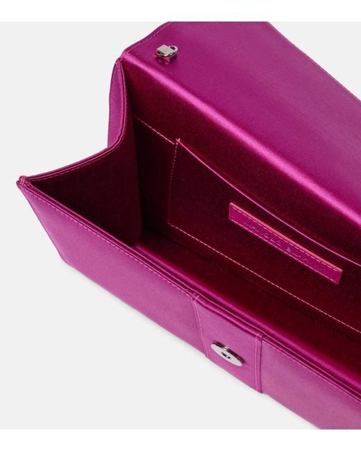 Clutch Capri di Manolo Blahnik in Purple