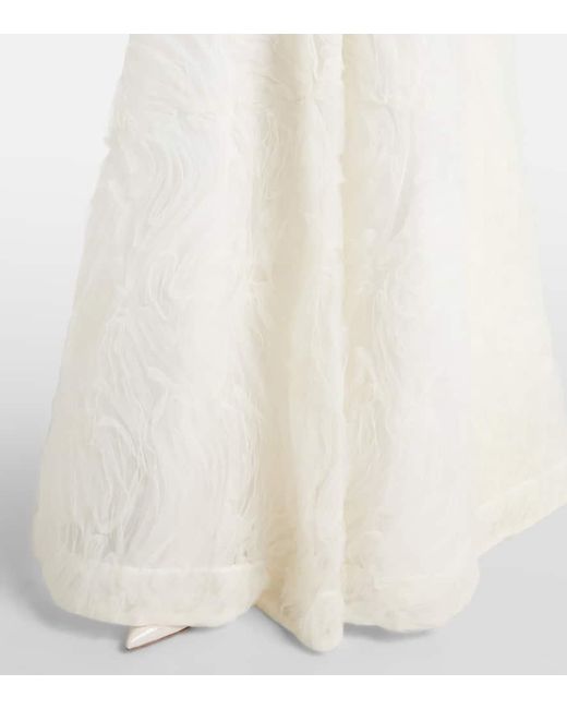Rebecca Vallance White Bridal Bustier-Robe Willow