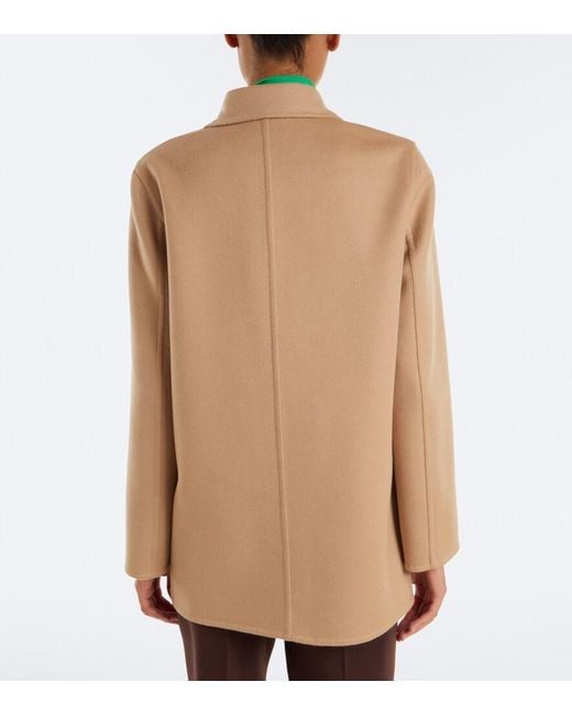 Valentino Natural Vlogo Wool And Cashmere Jacket