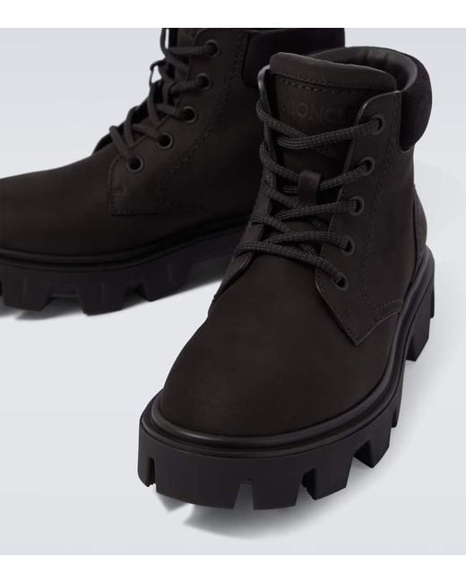 Stivaletti Peak City di Moncler in Black da Uomo