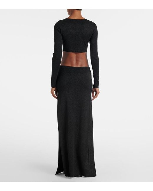 SAME Black Maxikleid