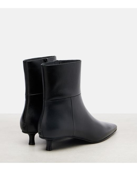 Jimmy Choo Black Lory Leather Ankle Boots