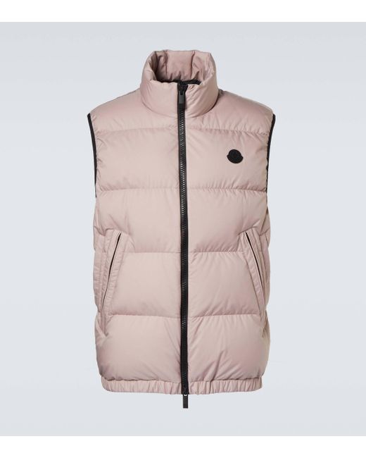 Moncler Pink Fedare Down Vest for men