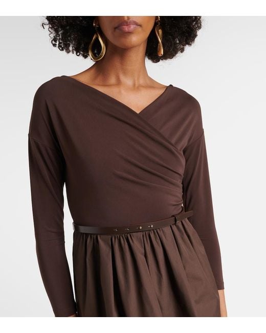 Vestido Largo Kaiser Con Cinturon Max Mara de color Brown