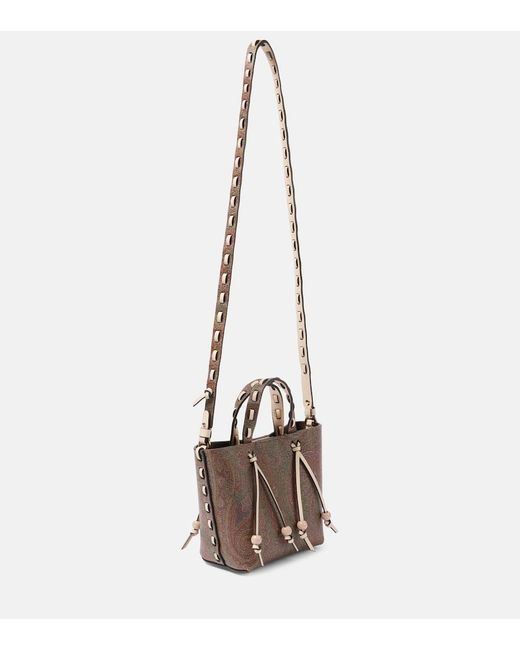 Etro White Essentials Small Canvas Shoulder Bag