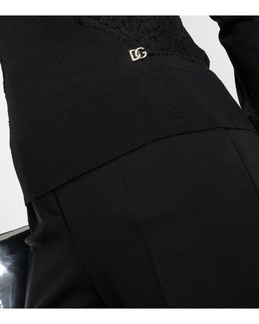 Dolce & Gabbana Black Pull Girocollo