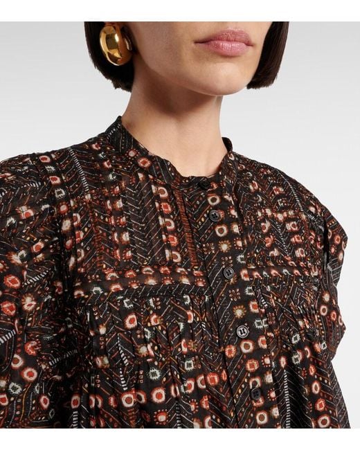 Isabel Marant Black Leazali Cotton Minidress