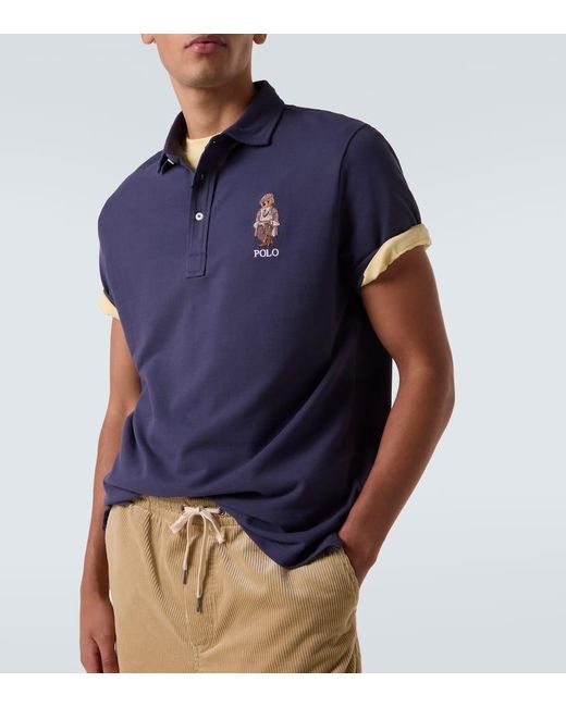 Polo Ralph Lauren Polohemd Polo Bear Aus Baumwoll-Pique in Blue für Herren