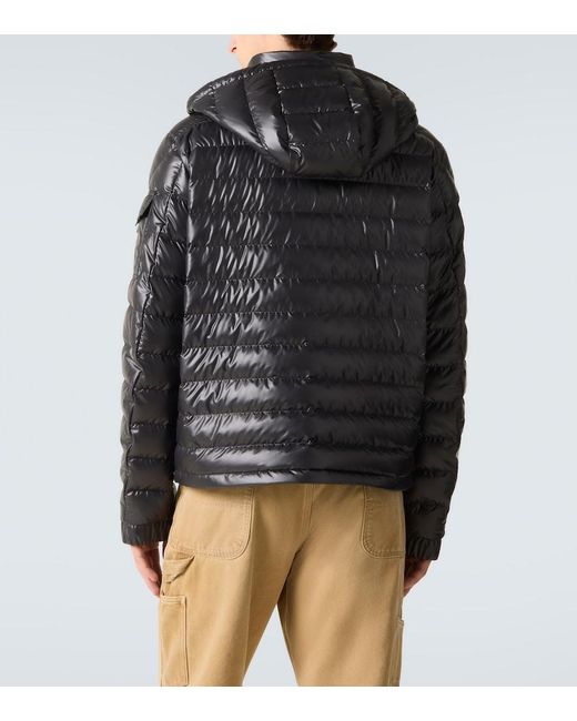Moncler Black Lauros Hooded Down Jacket for men