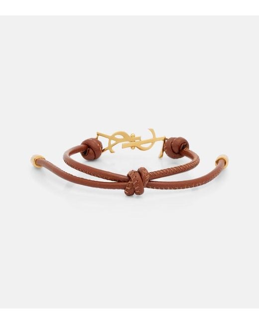 Bracciale Cassandre di Saint Laurent in Brown