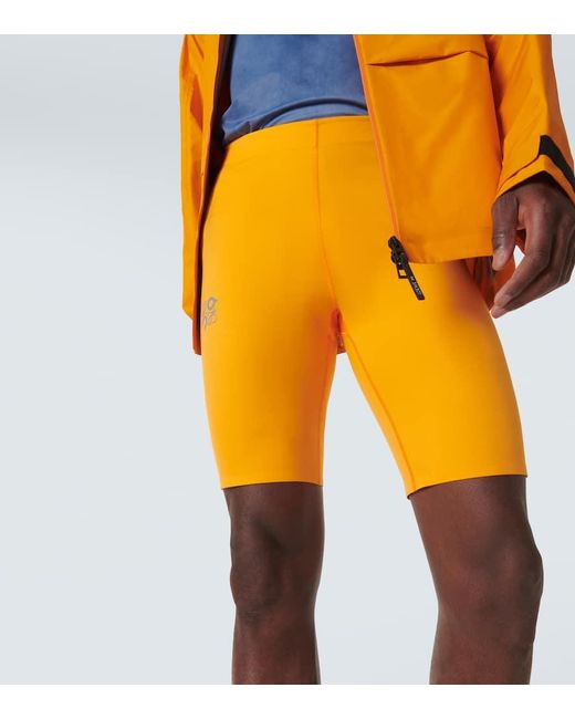X On shorts ciclistas con logo Loewe de hombre de color Orange