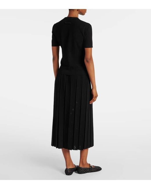 Tory Burch Black T Monogram Jacquard T-Shirt