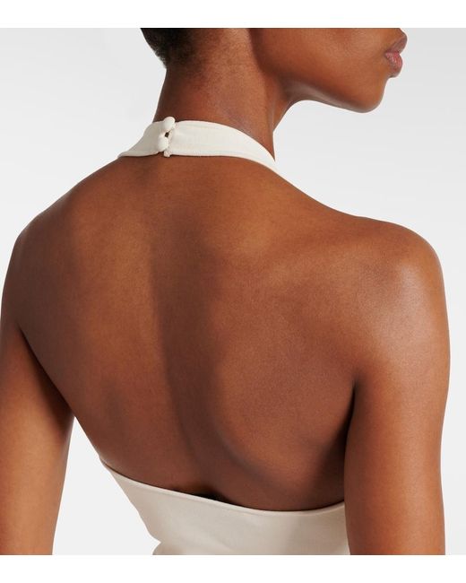 Roland Mouret White Halterneck Bodysuit