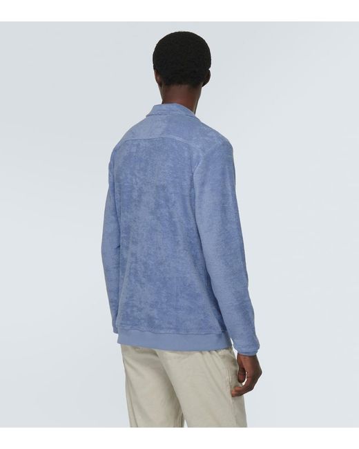 Camisa Santino de algodon Orlebar Brown de hombre de color Blue