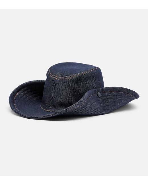Miu Miu Blue Denim Cowboy Hat