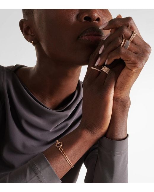 Repossi Metallic Berbere 18Kt Rose Bracelet With Diamonds