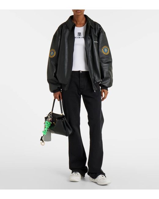 Balenciaga White Hamptons 3B Sports Icon Leather Sneakers