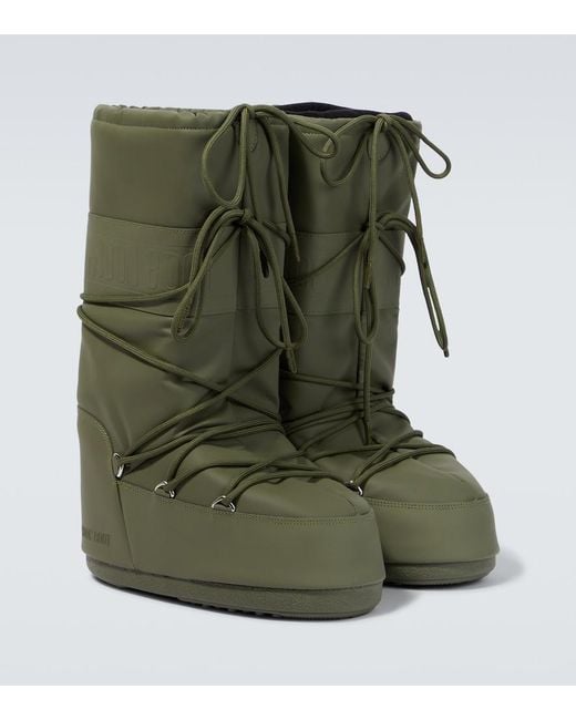 Moon Boot Green Icon Rubber Boots for men