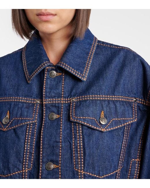 Versace Blue Medusa Denim Jacket
